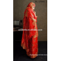 Plus size Arabic Lace long sleeve Gelinlik Turkish Muslim Red hijab Wedding dress